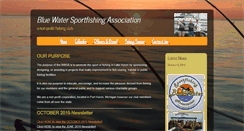 Desktop Screenshot of bluewatersportfishing.net