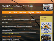 Tablet Screenshot of bluewatersportfishing.net